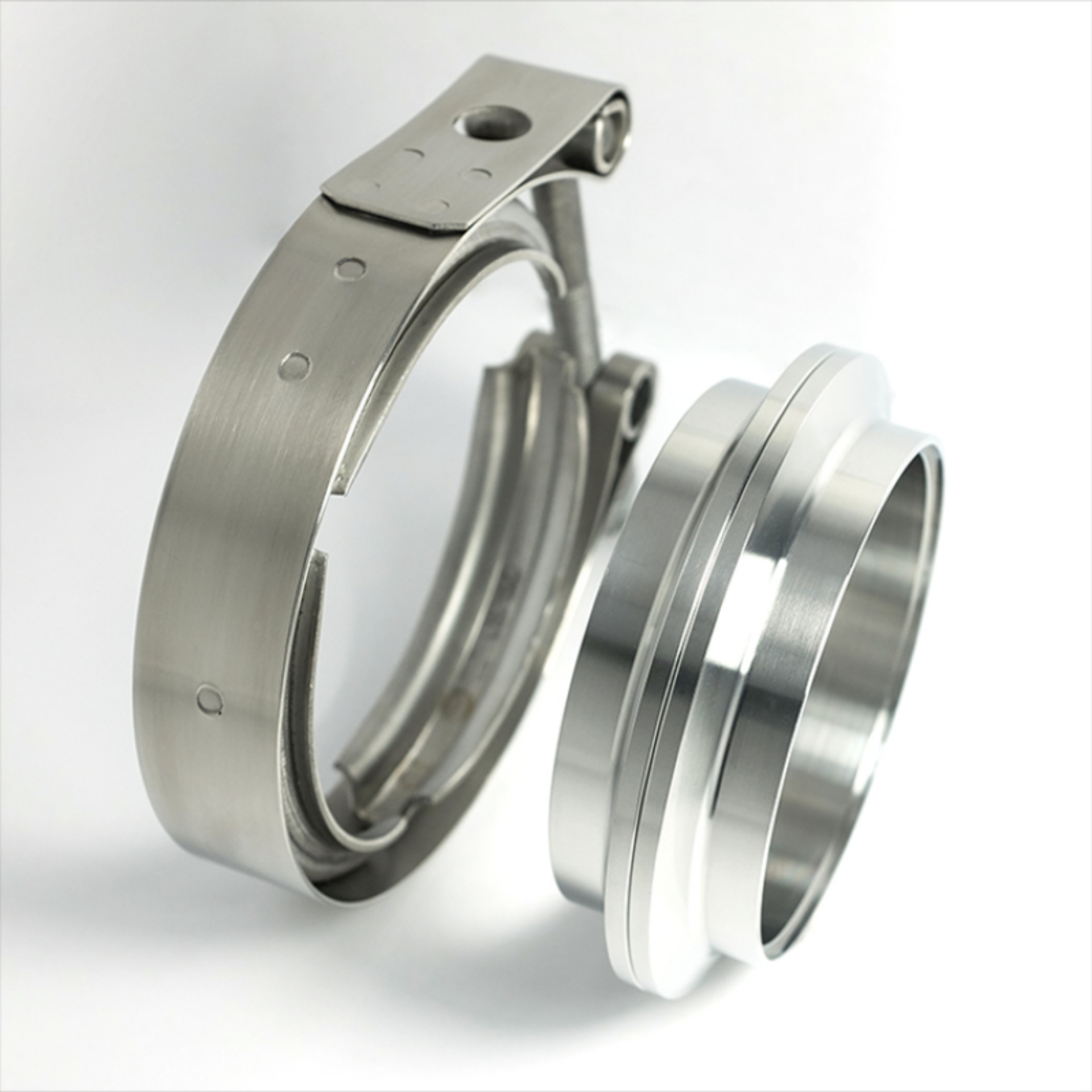 Picture of Stainless Bros 3-5in 304SS V-Band Assembly - 2 Flanges-1 Clamp
