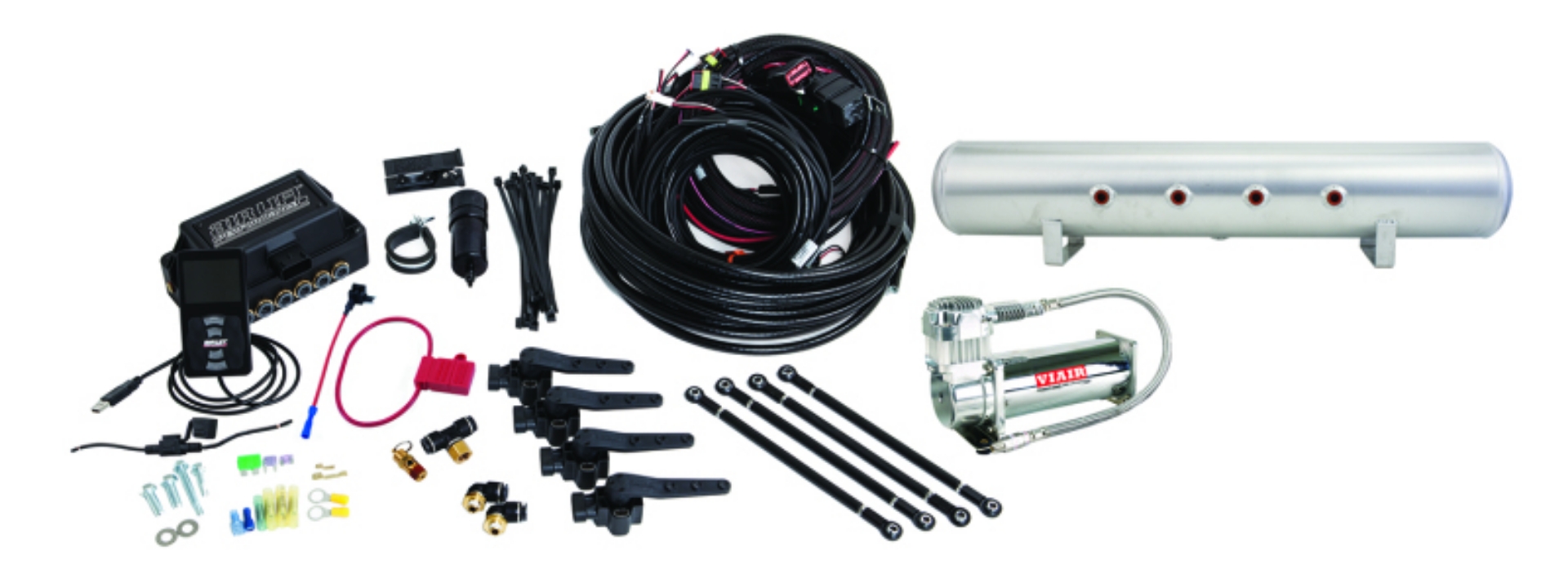 Picture of Air Lift Performance 3H 1-4 Air Line 5 Gal  Raw Aluminum Tank VIAIR 444C Comp
