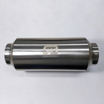 Picture of Stainless Bros 2-50in x 17in OAL Lightweight Muffler - Matte Finish