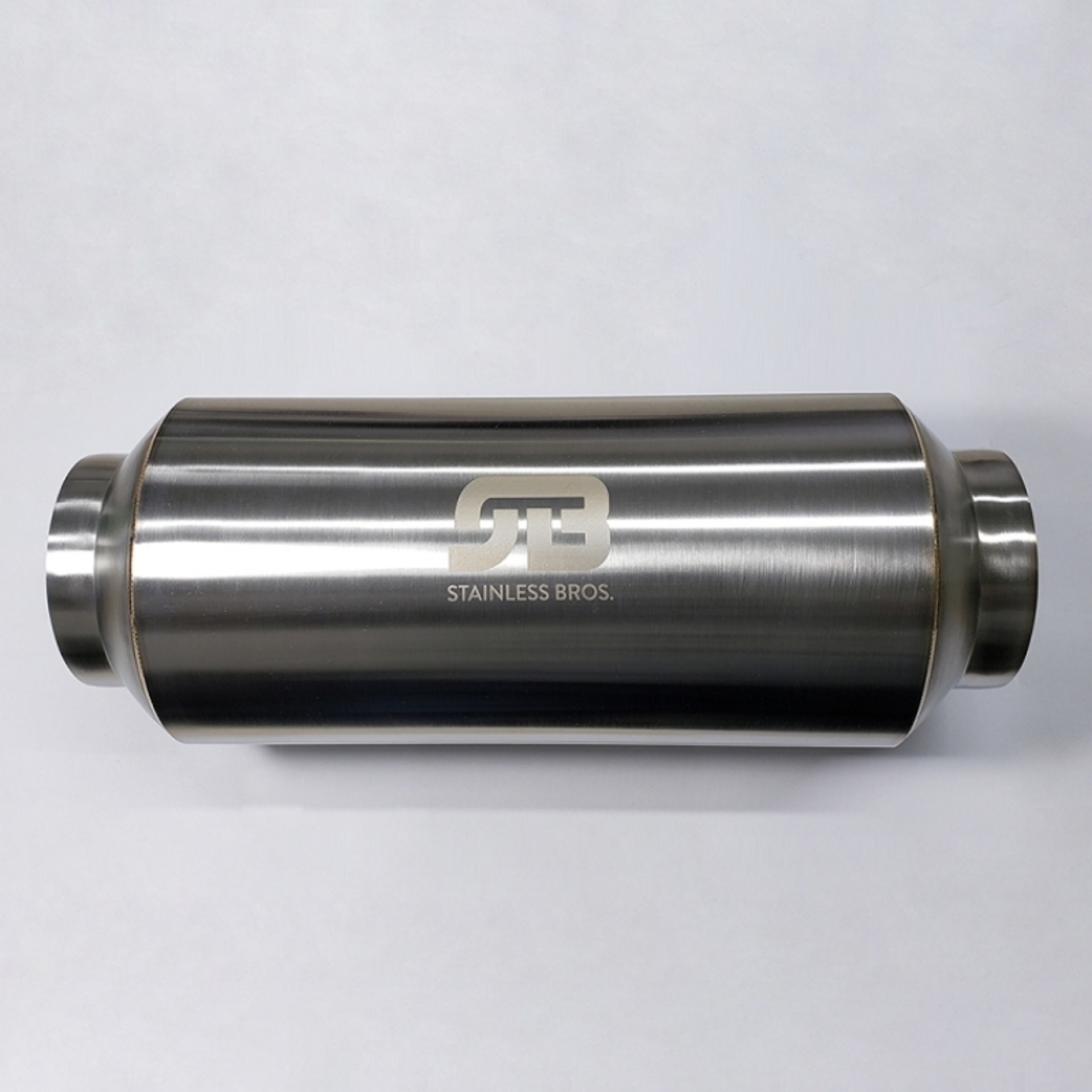 Picture of Stainless Bros 3-0in x 17in OAL Lightweight Muffler - Matte Finish