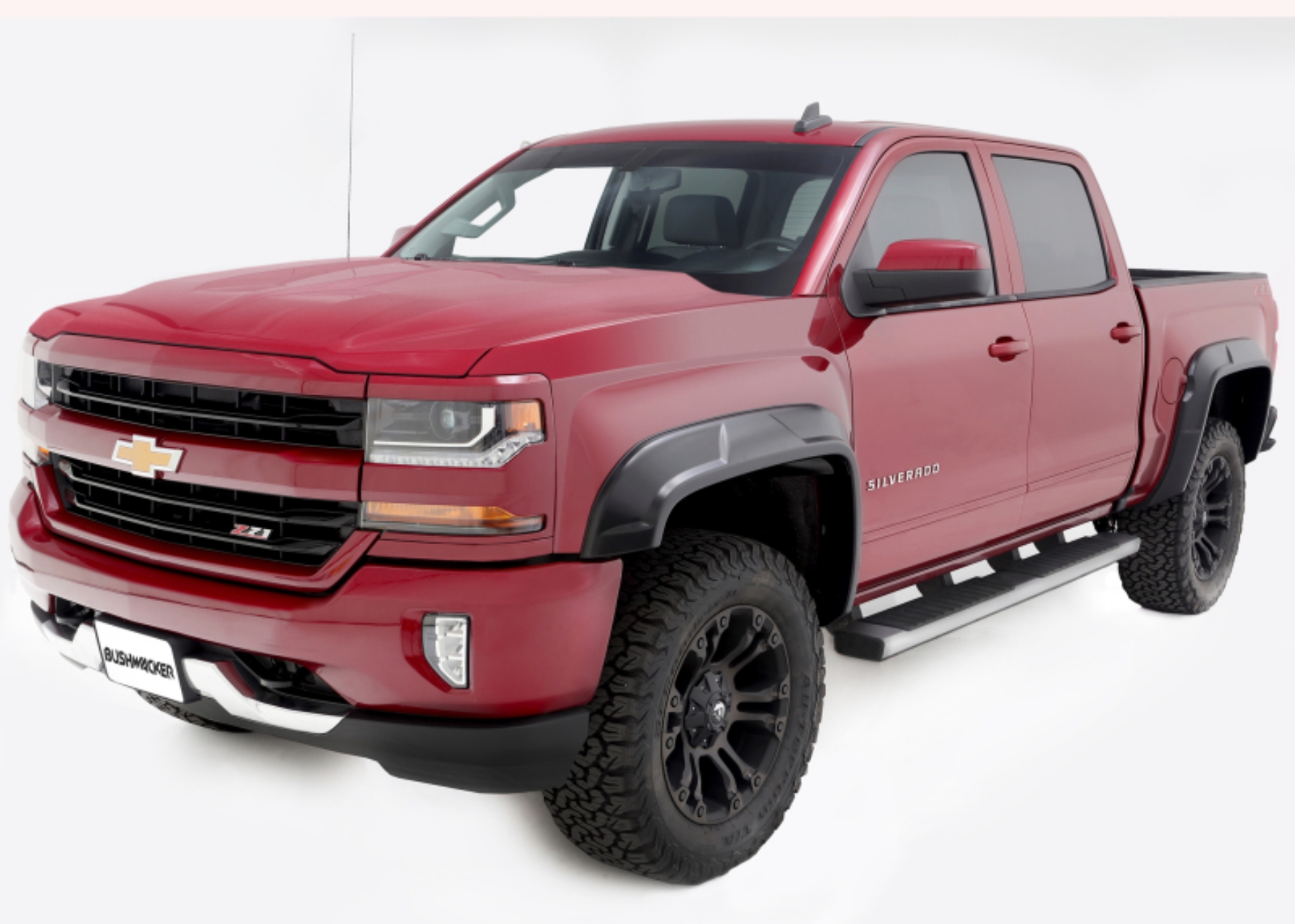 Picture of Bushwacker 2019 Chevrolet Silverado 1500 w- 69-3in Fleetside Bed DRT Style Flares 4pc - Black