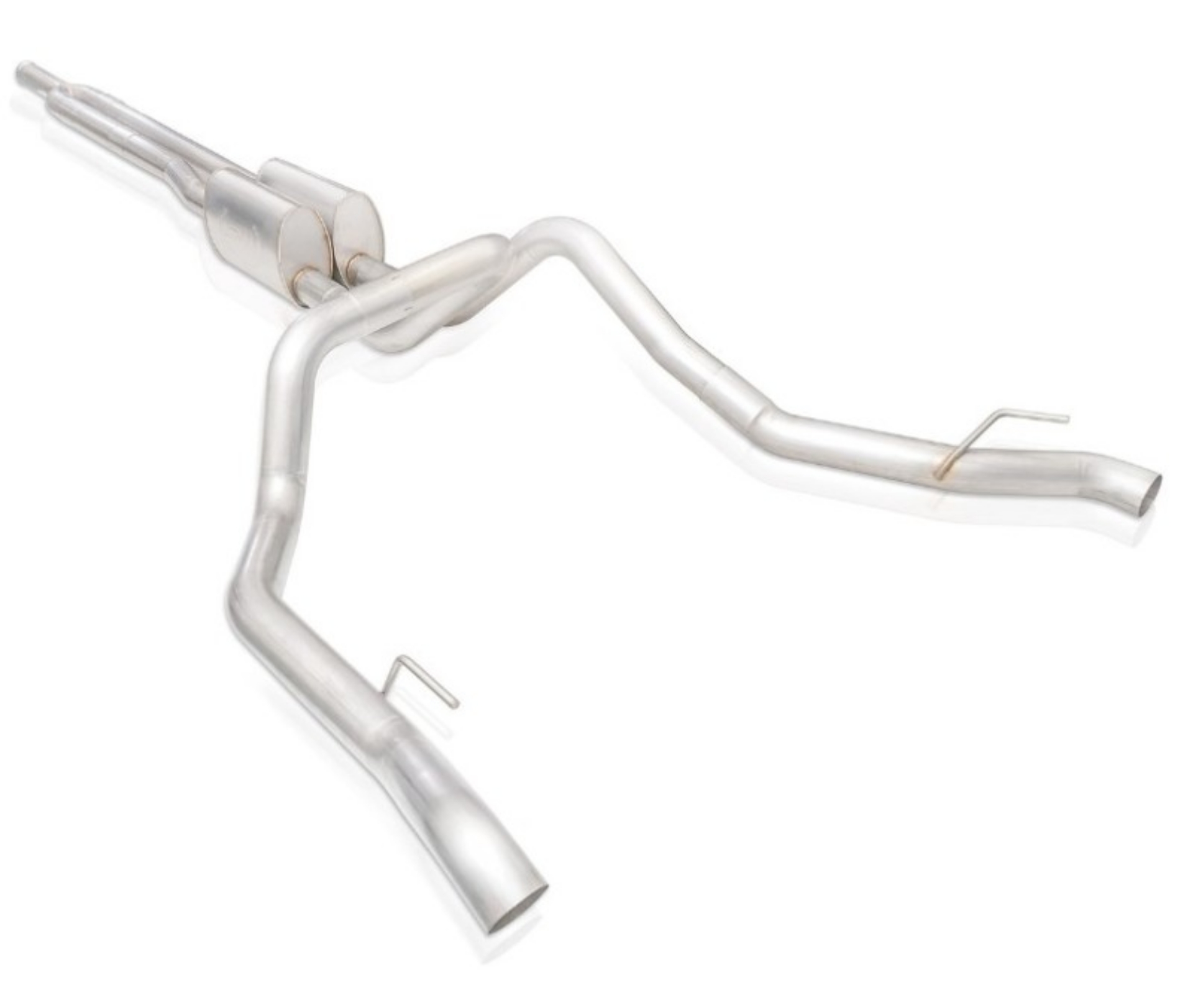 Picture of Stainless Works 2019+ Chevrolet Silverado 5-3L 3in Redline Catback Y-Pipe Use Factory Tips