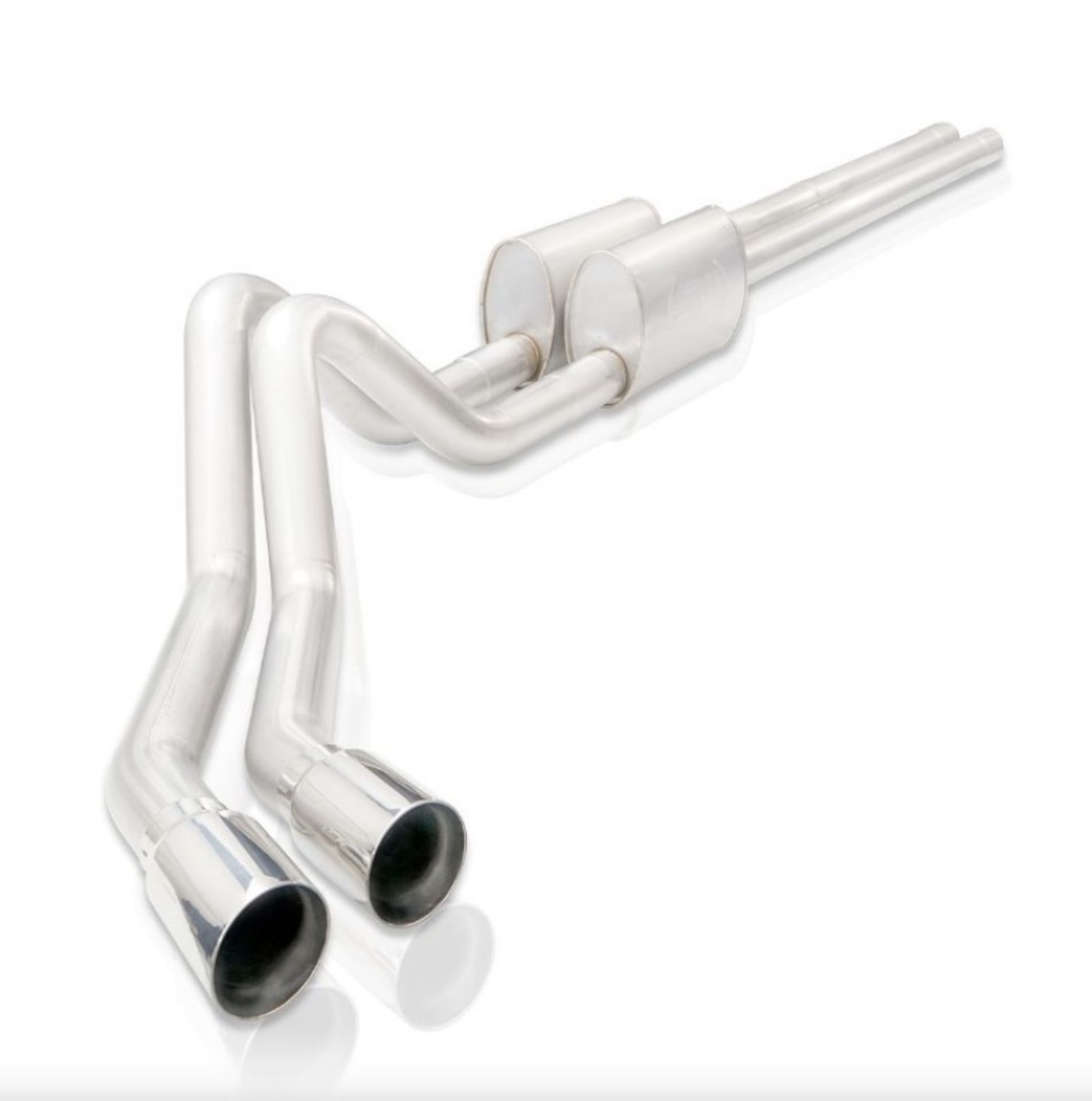 Picture of Stainless Works 2019+ Chevrolet Silverado 5-3L 3in Legend Catback Perf Conct Dual Polished Tip