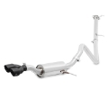Picture of Mishimoto 14-16 Ford Fiesta ST 1-6L 2-5in Stainless Steel Cat-Back Exhaust w- Black Tips