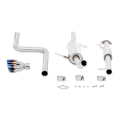Picture of Mishimoto 14-16 Ford Fiesta ST 1-6L 2-5in Stainless Steel Resonated Cat-Back Exhaust w- Burnt Ti