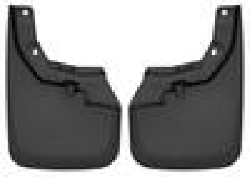 Picture of Husky Liners 16-22 Toyota Tacoma w- OE Fender Flares Custom Molded Front Mud Guards - Black
