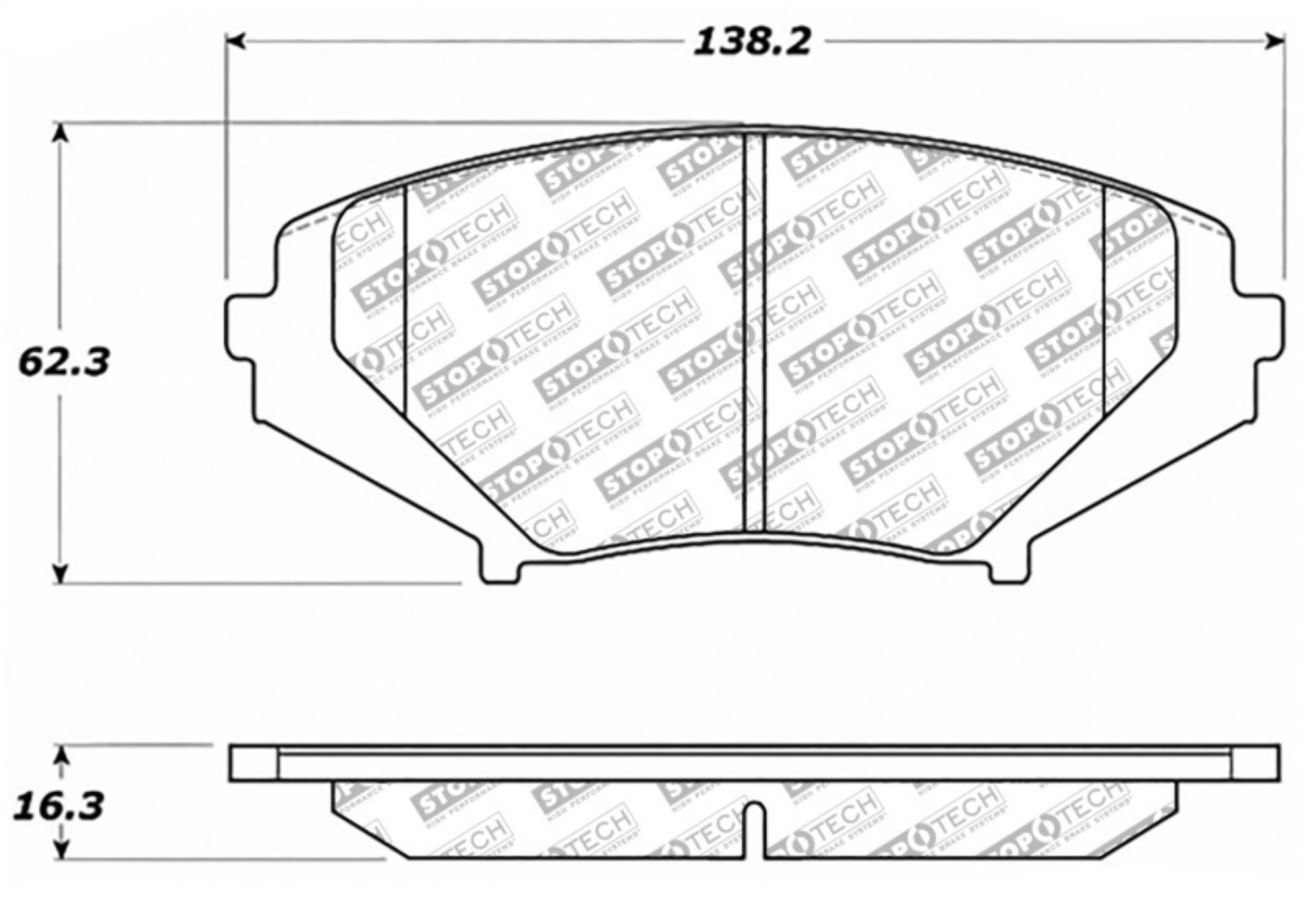 Picture of StopTech Street Select Brake Pads - Front