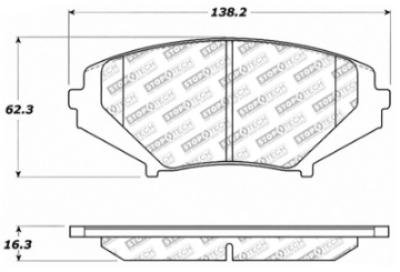 Picture of StopTech Street Select Brake Pads - Front