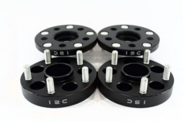 Picture of ISC Suspension 5x114-3 Hub Centric Wheel Spacers 20mm Black Pair