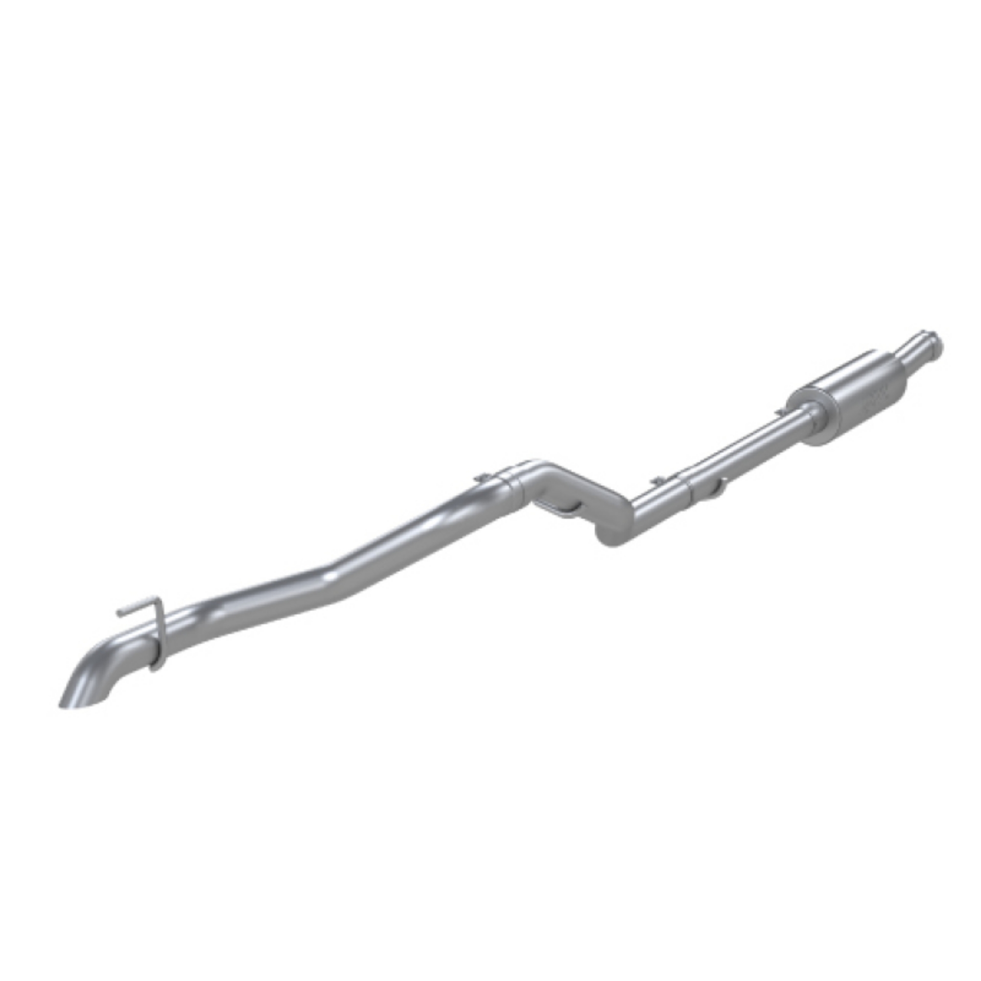 Picture of MBRP 2020 Jeep Gladiator 2-5in Single Rear Exit Cat Back Exhaust - T304 SS Off-Road