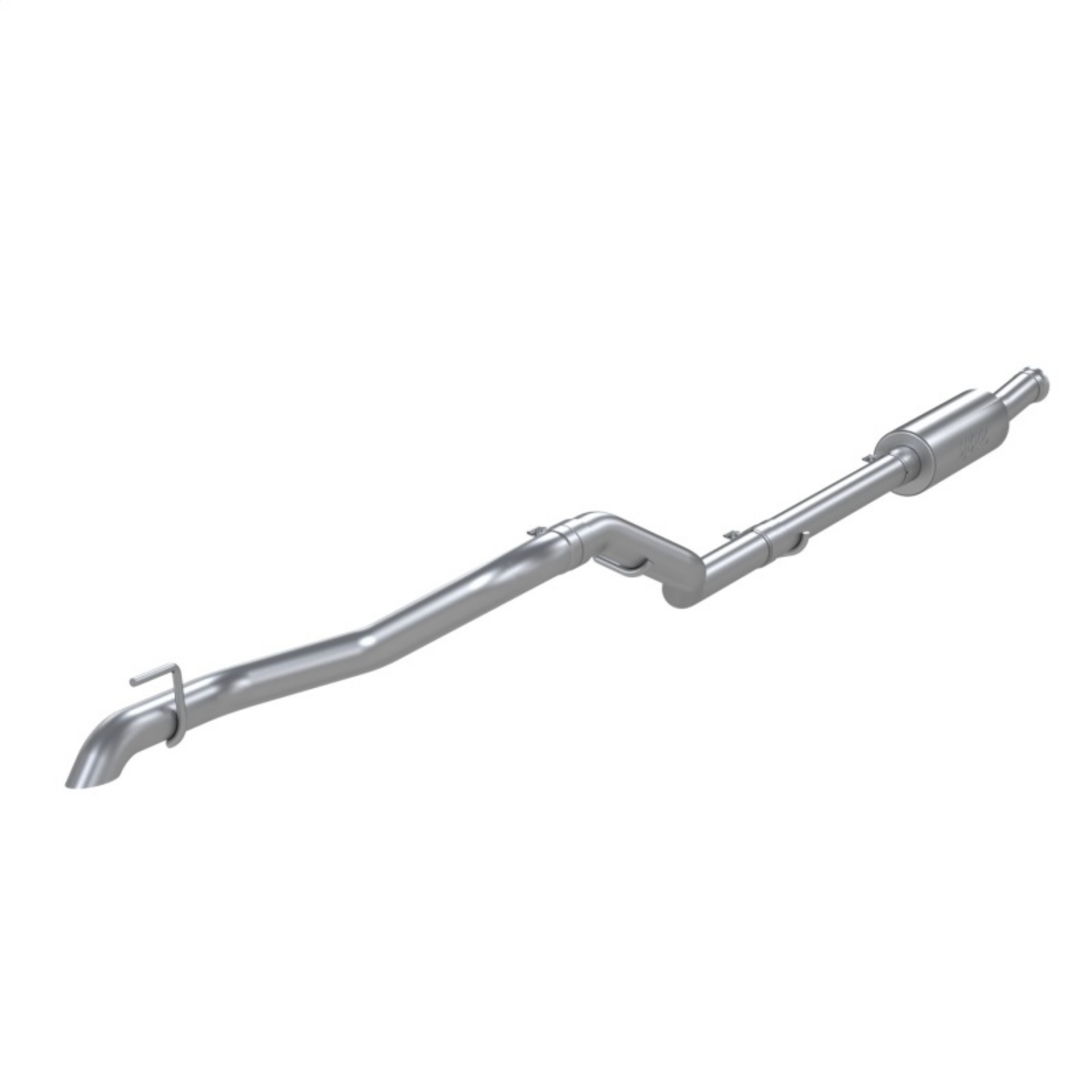 Picture of MBRP 2020 Jeep Gladiator 3-6L 2-5in Single Rear Exit Cat Back Exhaust - Aluminized Off-Road