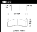 Picture of Hawk DTC-60 Race Brake Pads - Ferro-Carbon Black Powder Coat High Dust - 0-505in Thick