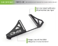 Picture of DV8 Offroad 2017+ Ford F-250-350 Adaptive Cruise Control Relocation Bracket