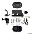 Picture of Wilwood Compact Tandem M-C - 1in Bore w-Bracket and Valve fits Mustang Pushrod - Black