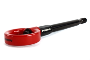 Picture of PERRIN 08-14 Subaru WRX & STI - 08-11 Impreza - 05-09 Legacy Tow Hook Kit Front - Red