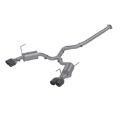 Picture of MBRP 15-19 Subaru WRX 2-0L-STI 2-5L 3in Dual Split Rear Exit w- 3-5in CF Tips - T304 Street Version
