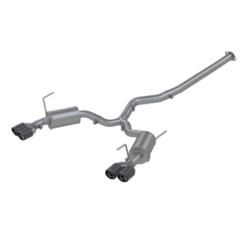 Picture of MBRP 15-19 Subaru WRX 2-0L-STI 2-5L 3in Dual Split Rear Exit w- 3-5in CF Tips - T304 Street Version
