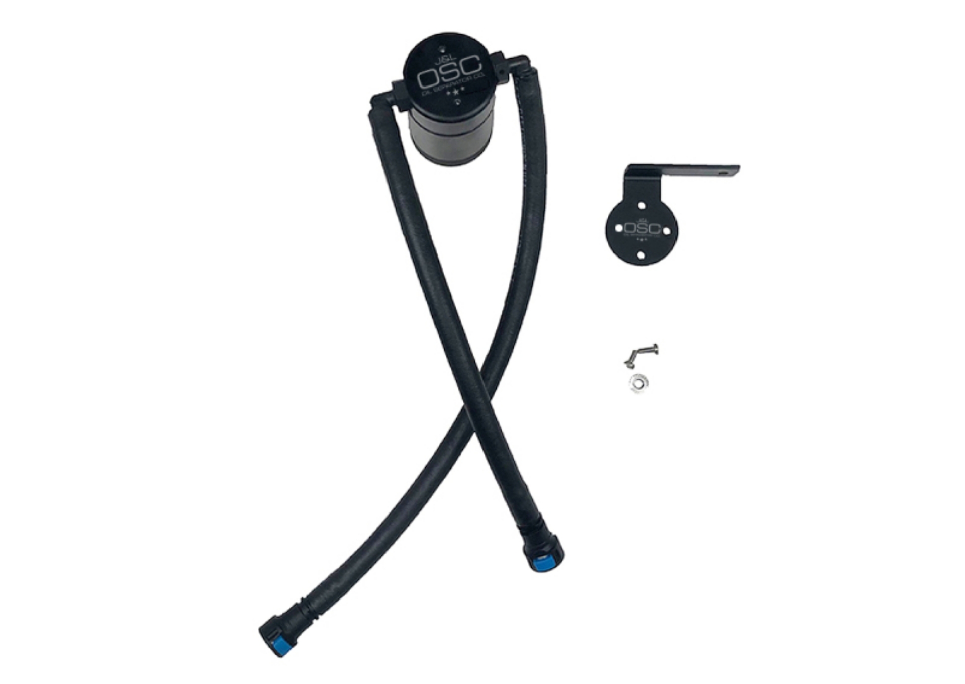 Picture of J&L 19-25 Chevrolet Silverado-GMC Sierra 1500 5-3L V8 Driver Side Oil Separator 3-0 - Black Anodized