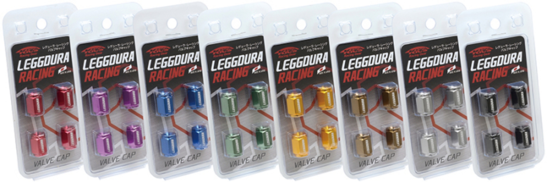 Picture of Project Kics Leggdura Racing Valve Cap Set Blue