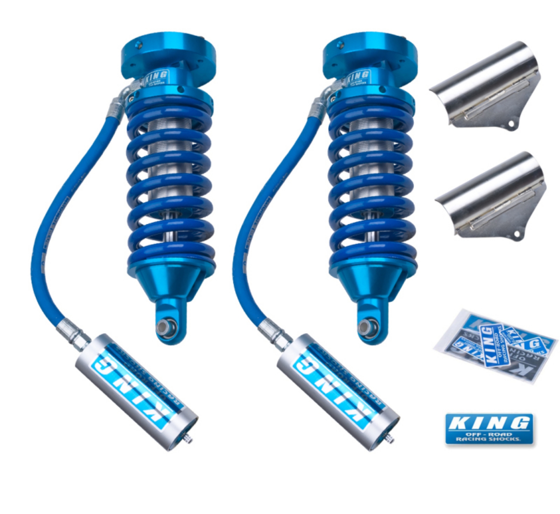 Picture of King Shocks 2005+ Nissan Frontier Front 2-5 Dia Remote Reservoir Coilover Pair