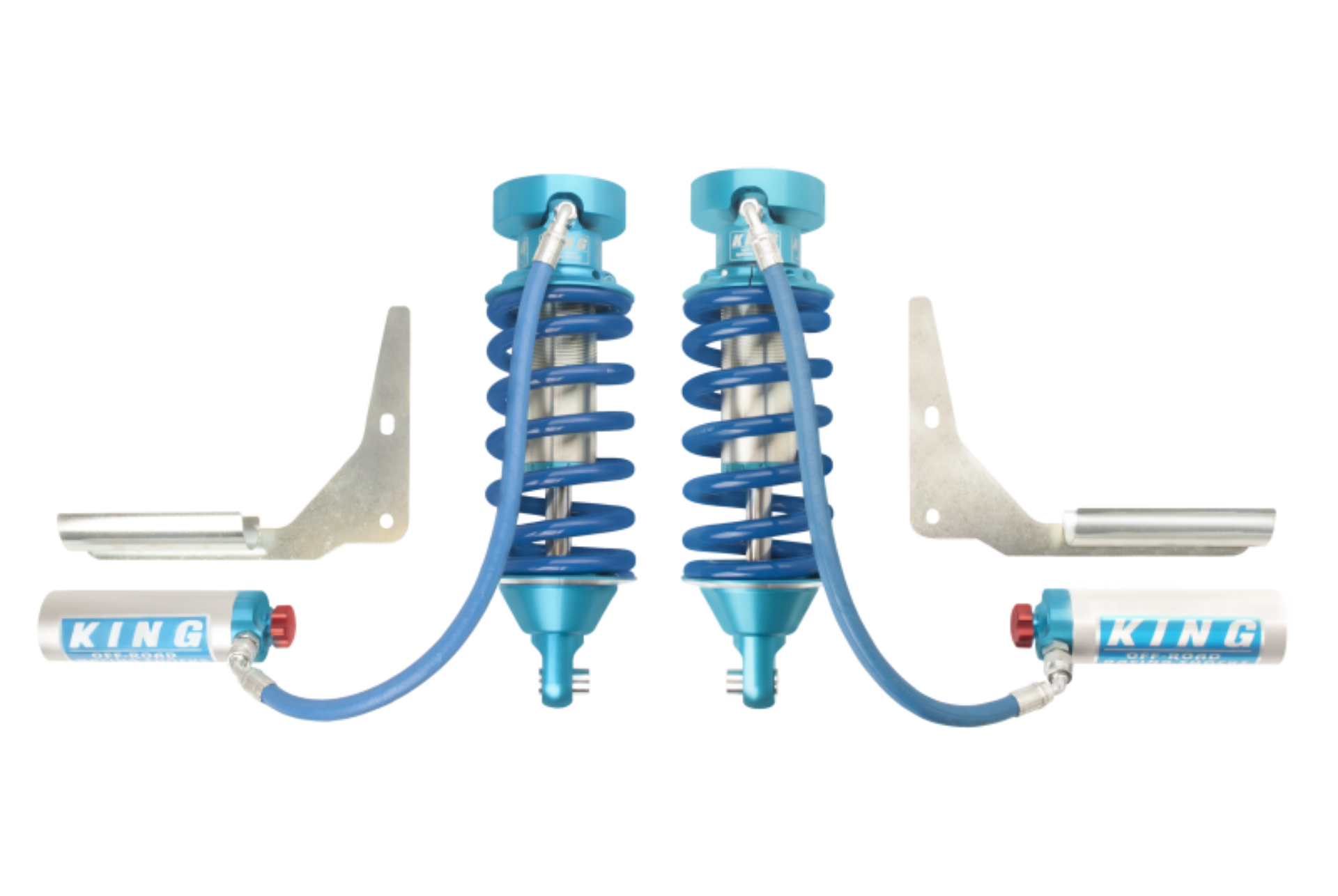 Picture of King Shocks 2005+ Nissan Frontier Front 2-5 Dia Remote Reservoir Coilover w-Adjuster Pair
