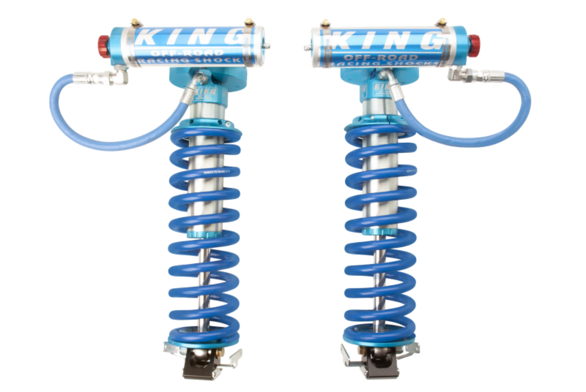 Picture of King Shocks 2005+ Ford F-250 4WD Front 2-5 Dia Remote Res Coilover Conversion w-Adjuster Pair