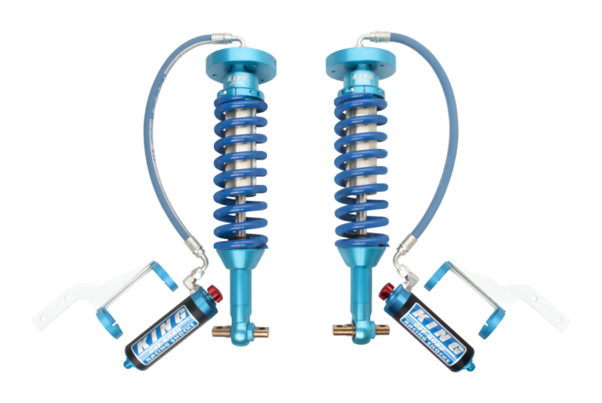 Picture of King Shocks 2018+ Ford Expedition 4WD Front 2-5 Dia Remote Res Coilover Pair w-Adjuster Pair
