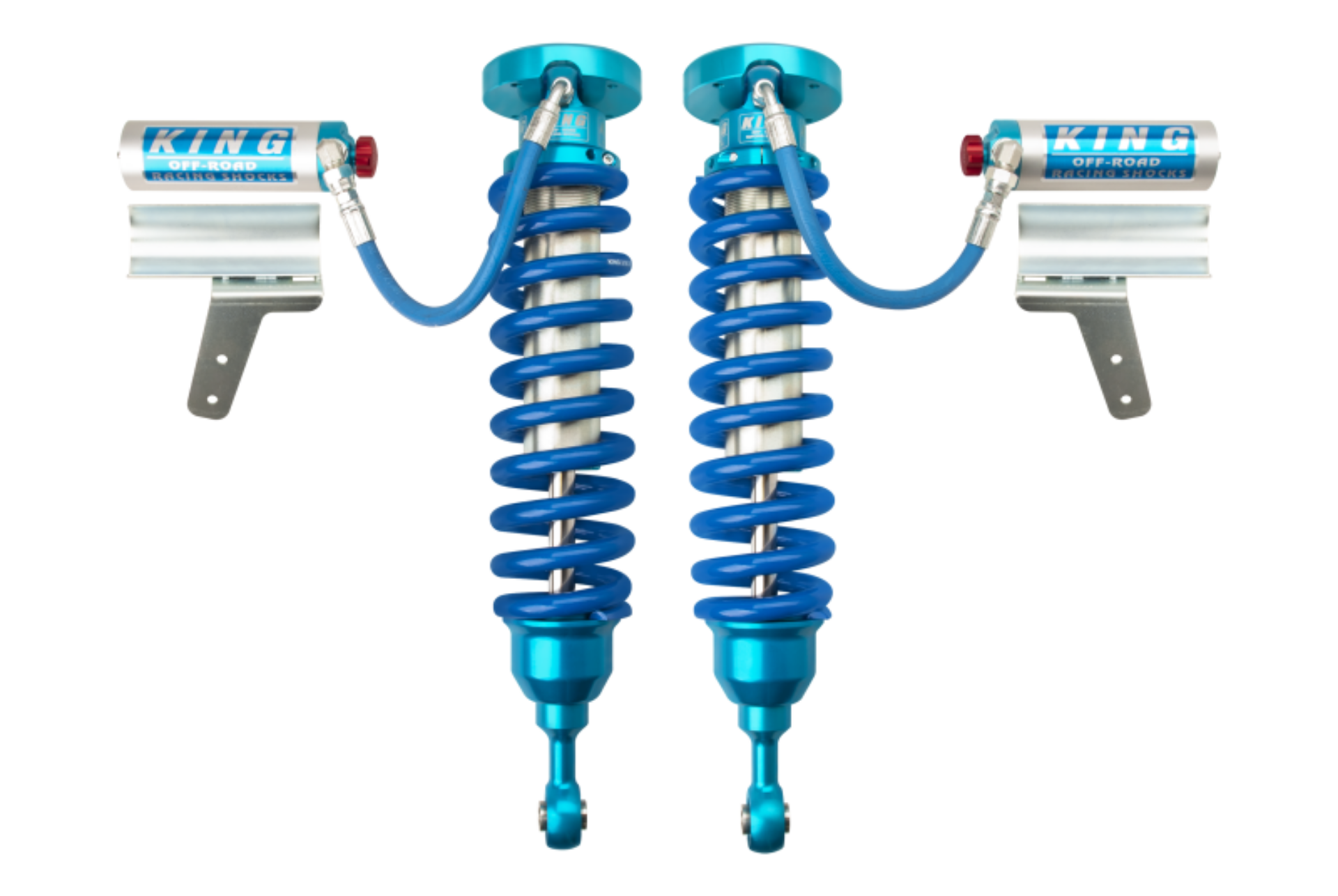 Picture of King Shocks 2008+ Toyota Land Cruiser 200 Front 2-5 Dia Remote Res Coilover w-Adjuster Pair