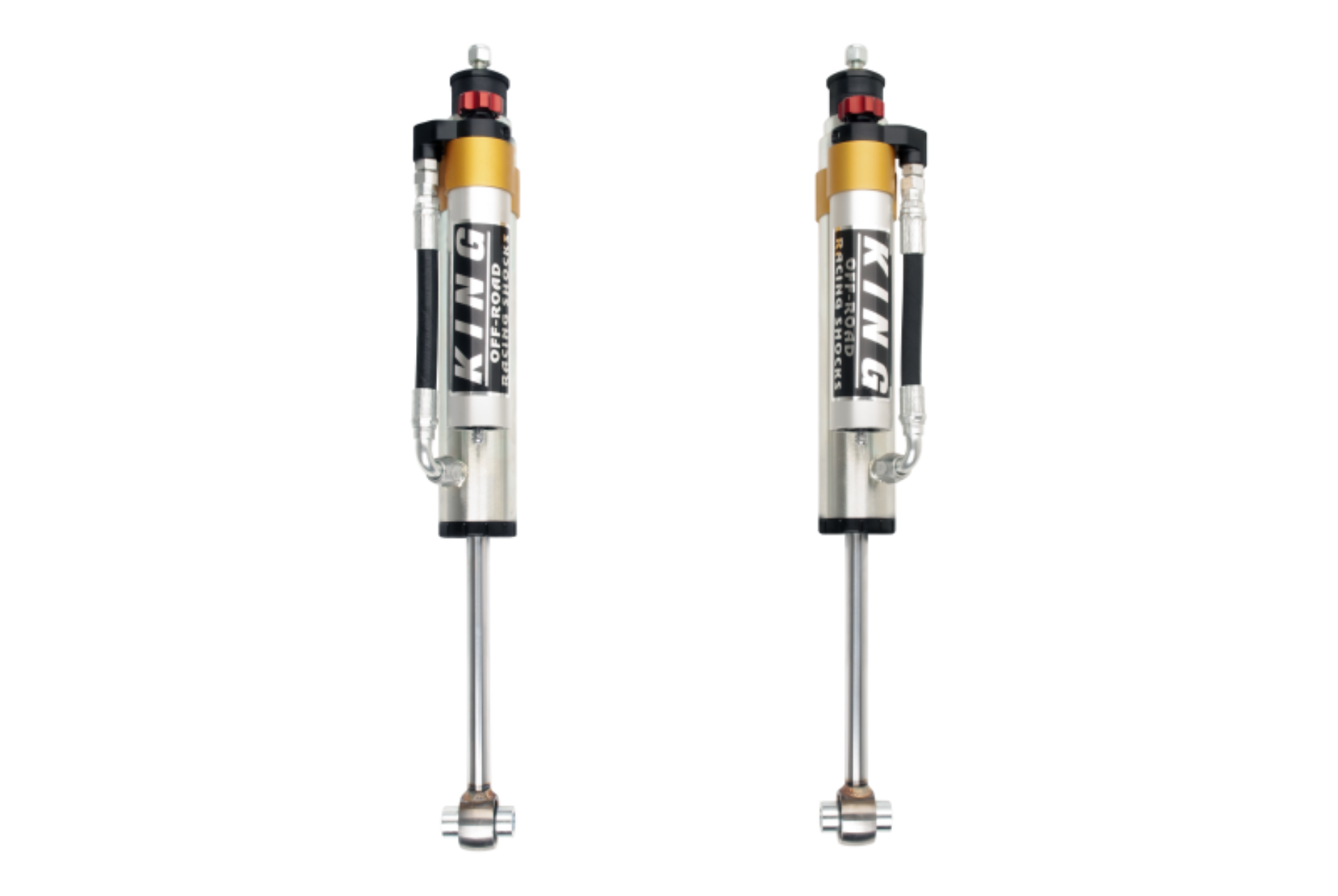 Picture of King Shocks 90-12 Mercedes-Benz G-Class Rear 2-5 Dia Piggy Hose Reservoir w-Adjuster Pair