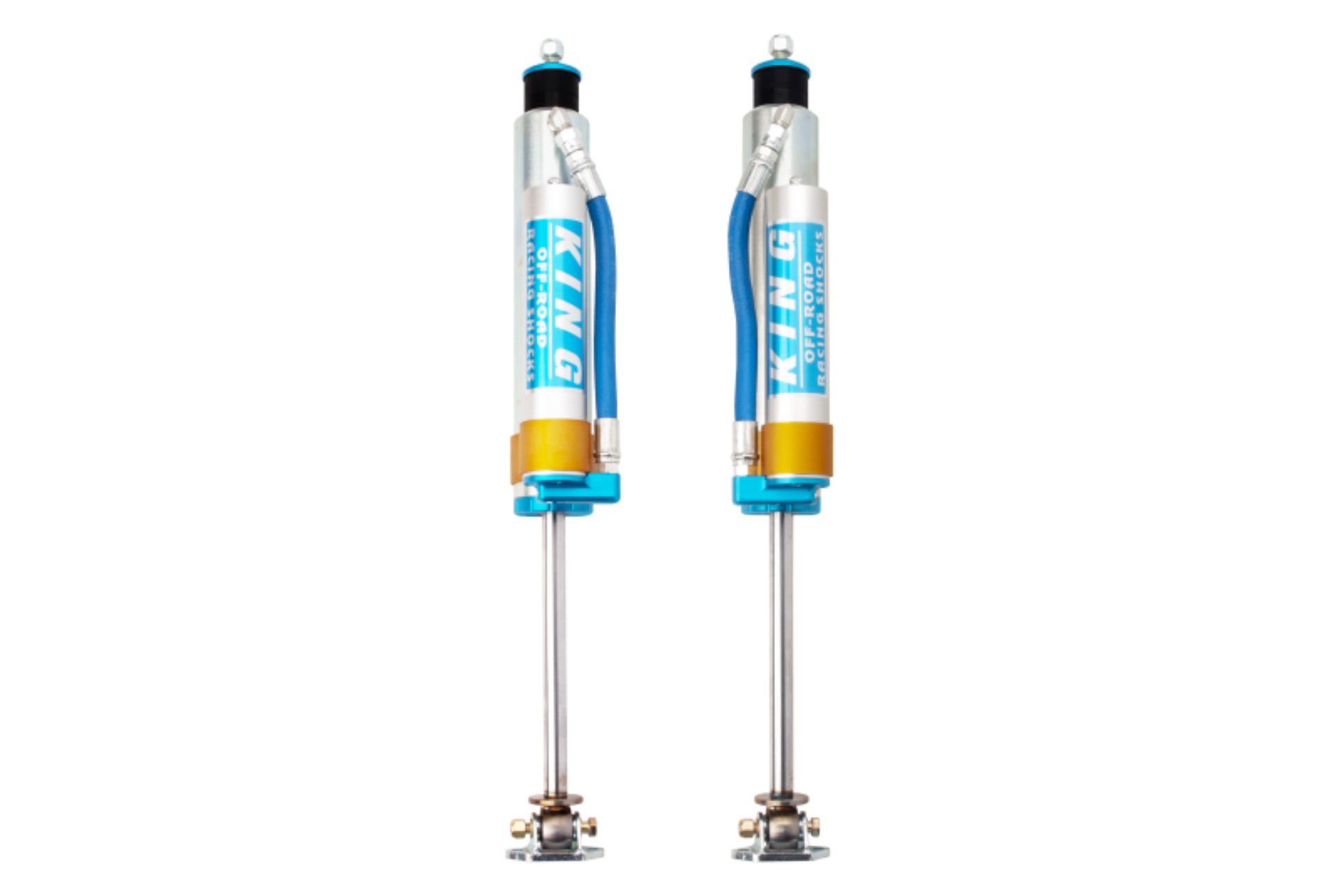 Picture of King Shocks 84-00 Jeep Cherokee xJ Front 2-5 Dia Piggy Hose Res Shock for 3-4in Lift Pair