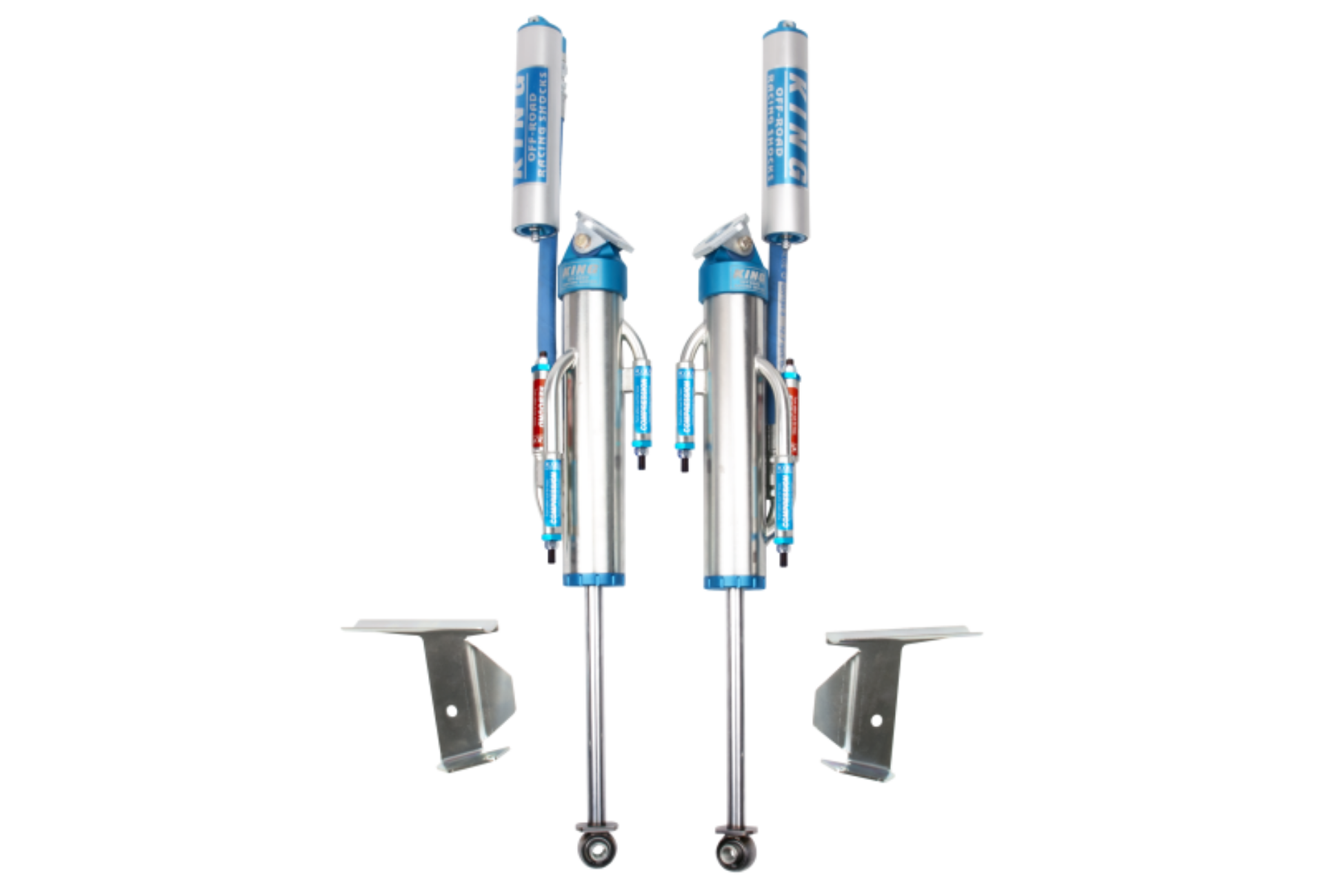 Picture of King Shocks 07-18 Jeep Wrangler JK Rear 2-5 Dia Hose Remote Bypass Shocks 3-5in Lift Pair