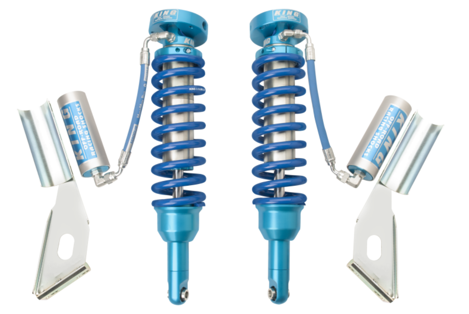 Picture of King Shocks 2016+ Toyota Hilux Front 2-5 Dia Remote Reservoir Coilover Pair