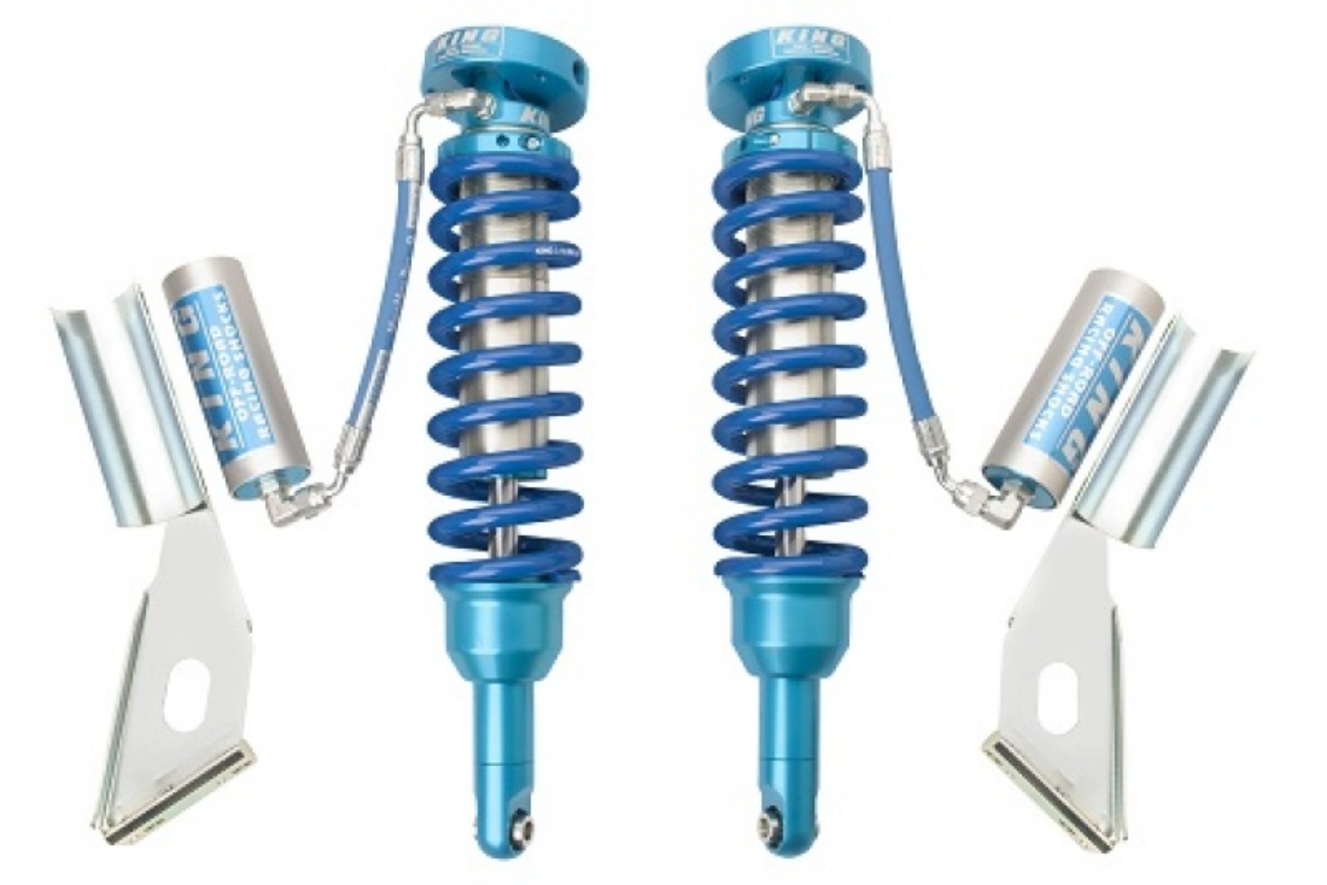 Picture of King Shocks 2016+ Toyota Hilux Front 2-5 Dia Remote Reservoir Coilover Pair