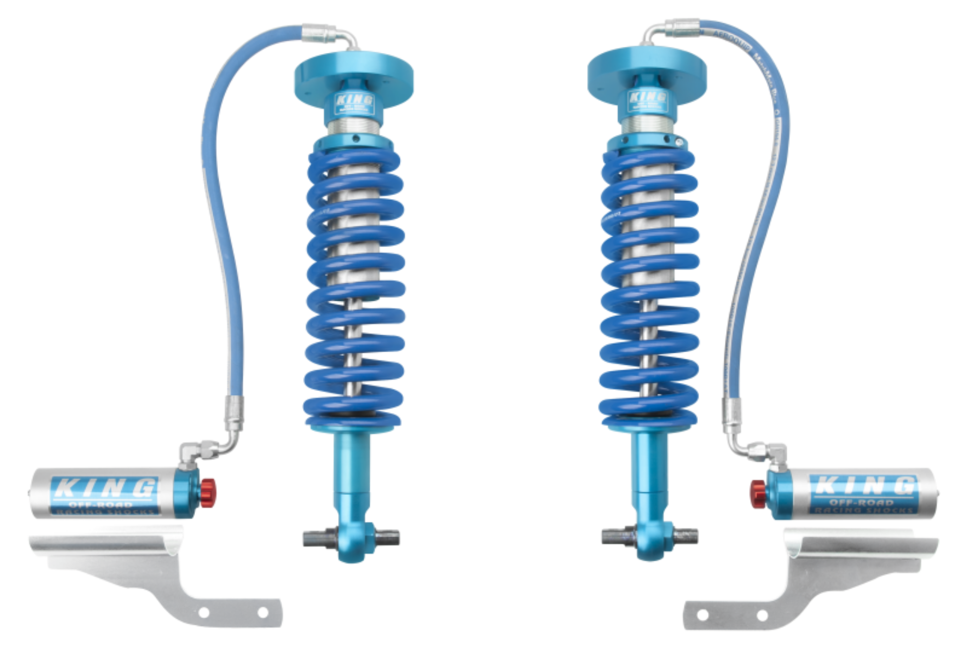 Picture of King Shocks 2015+ Ford F150 4WD Front 2-5 Dia Remote Reservoir Coilover w-Adjuster Pair