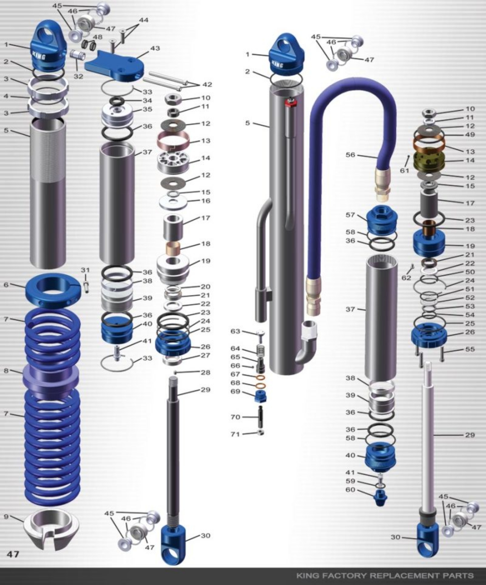 Picture of King Shocks End Cap -625 BRG ID No Port