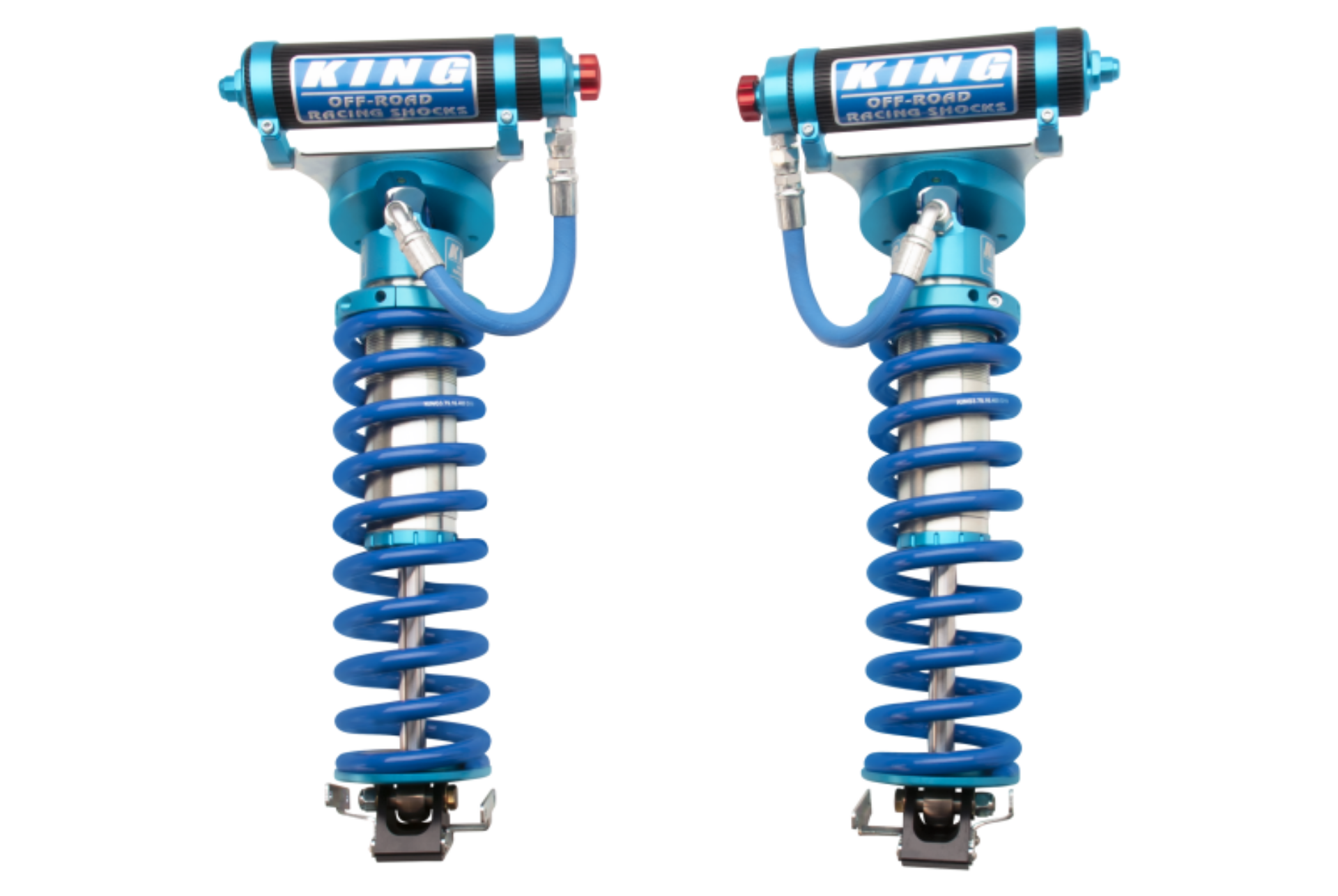 Picture of King Shocks 2005+ Ford F-250 4WD Front 3-0 Dia Remote Res Coilover Conv w-Adjuster Pair