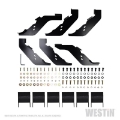Picture of Westin 2019 Ford Ranger Supercrew PRO TRAXX 5 Oval Nerf Step Bars - Black