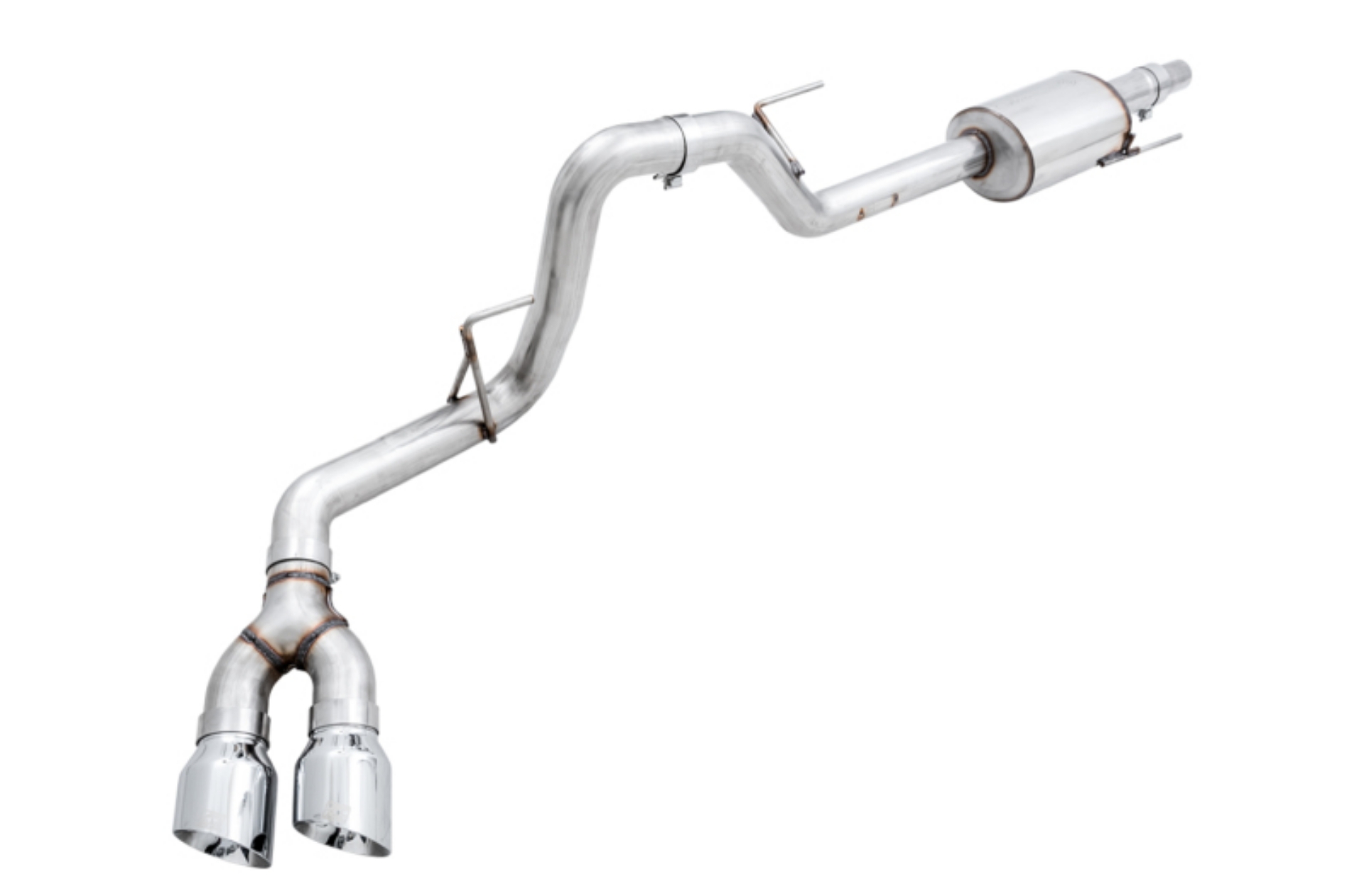 Picture of AWE Tuning 2015+ Ford F-150 0FG Single Exit Performance Exhaust System w-4-5in Chrome Silver Tips