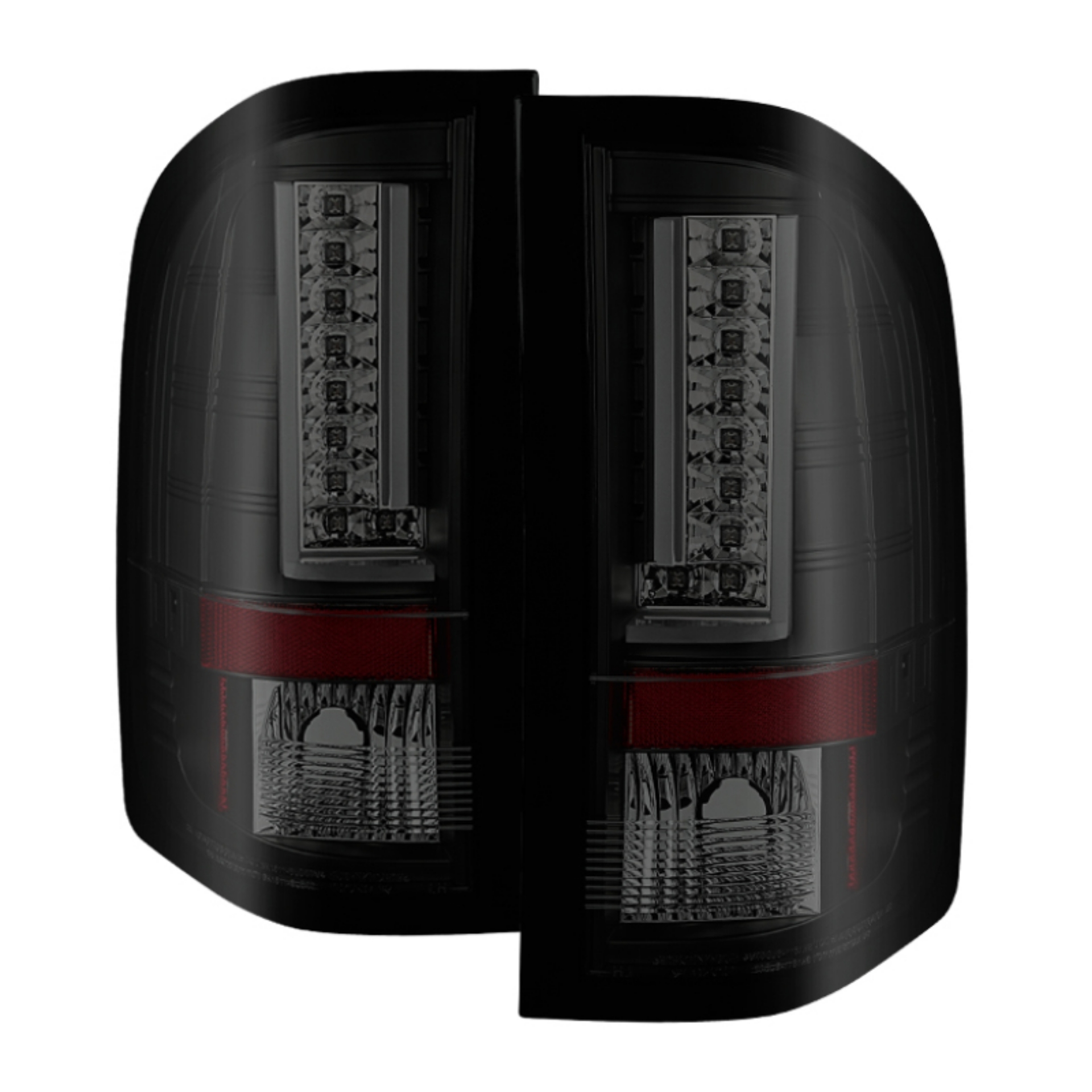 Picture of Spyder 07-13 Chevy Silverado Exc 2010 Model Version 2 LED Tail Lights ALT-YD-CS07V2-LED-BSM