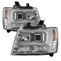 Picture of Spyder 07-14 Chevy Suburban-1500-2500-Tahoe V2 Projector Headlights Chrome PRO-YD-CSUB07V2-DRL-C