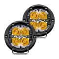 Picture of Rigid Industries 360-Series 4in LED Off-Road Spot Beam - Amber Backlight Pair