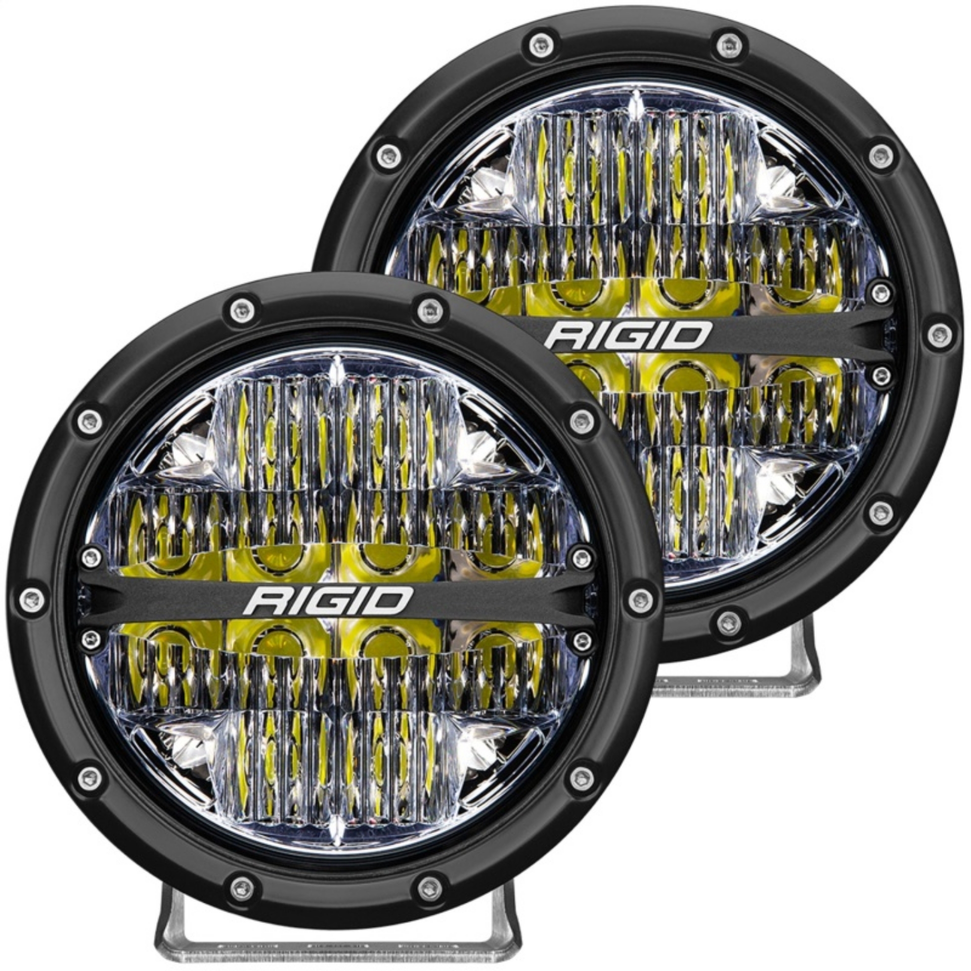 Picture of Rigid Industries 360-Series 6in LED Off-Road Drive Beam - White Backlight Pair