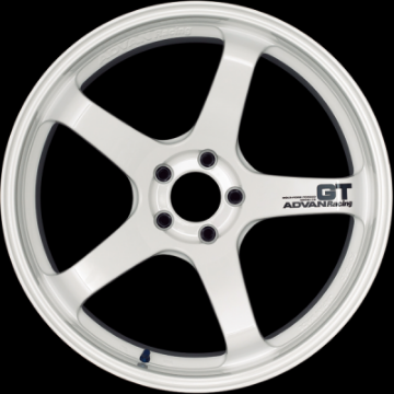 Picture of Advan GT Premium Version 19x9-5 +22 5-112 Racing White Wheel
