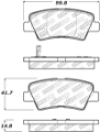 Picture of StopTech 09-15 Hyundai Sonata Street Select Rear Brake Pads