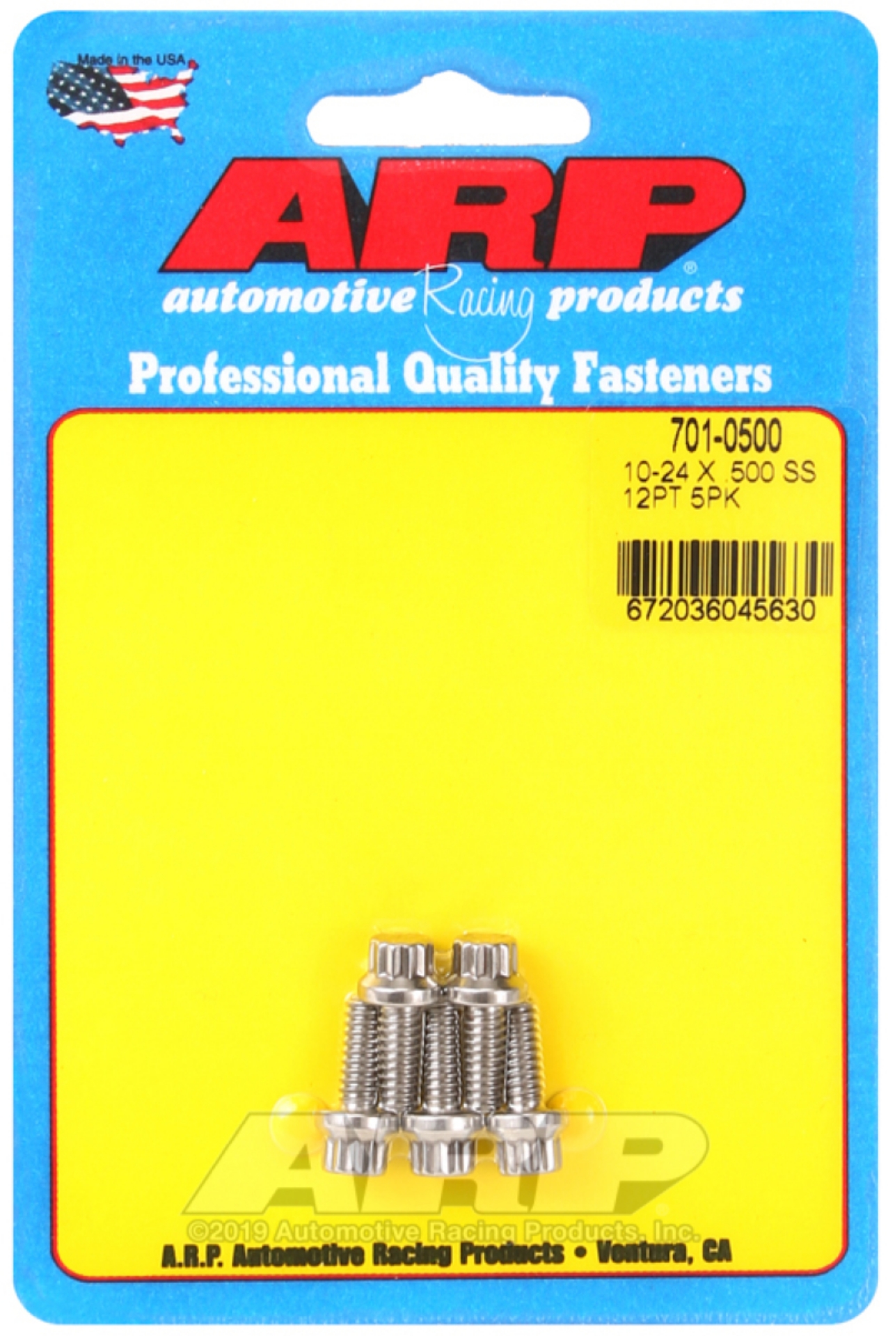 Picture of ARP 10-24 x -500 12pt SS bolts