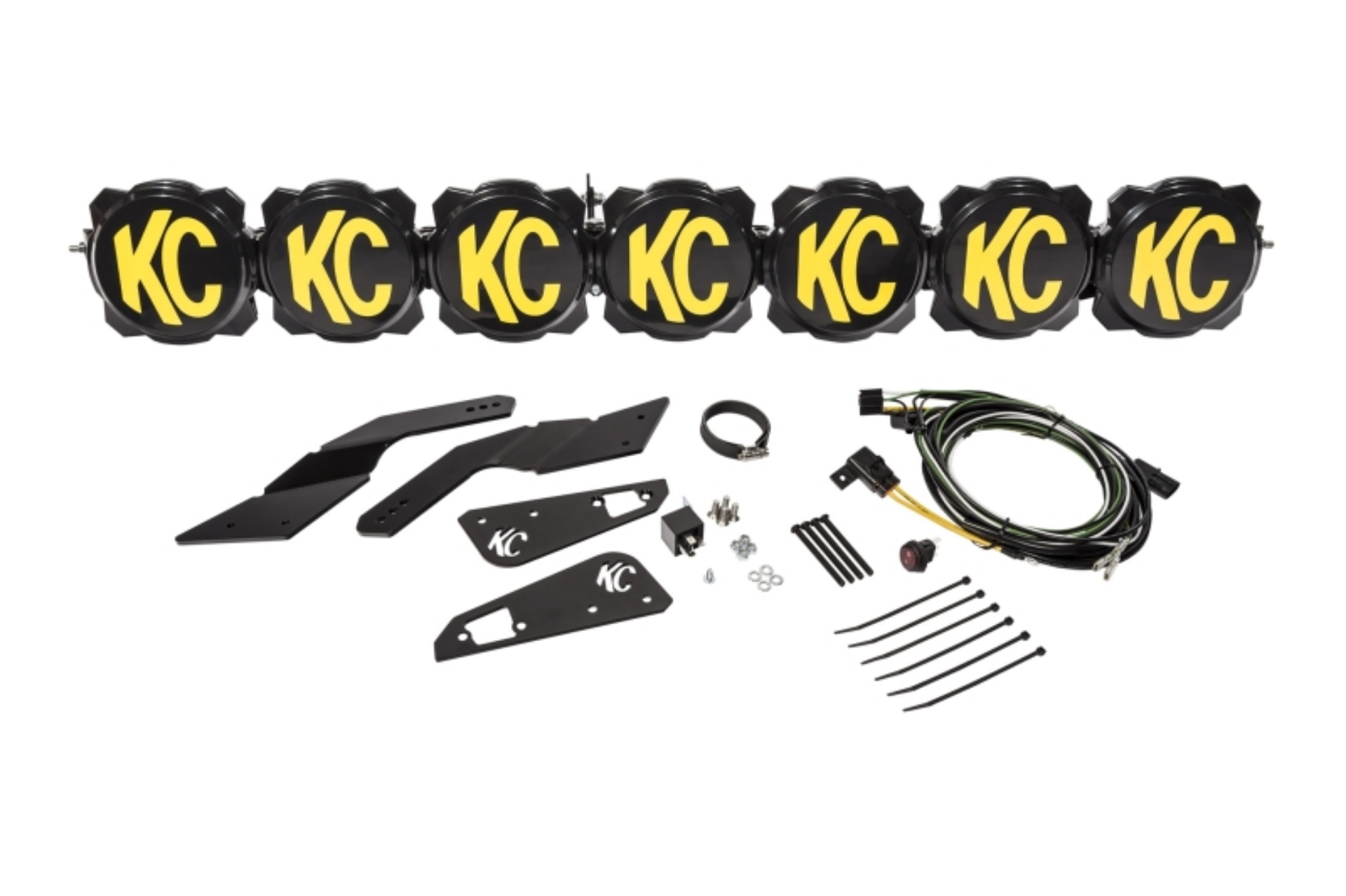 Picture of KC HiLiTES Can-Am X3 45in- Pro6 Gravity LED 7-Light 140w Combo Beam Overhead Light Bar System