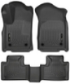 Picture of Husky Liners 16-22 Dodge Durango Weatherbeater Black Front & 2nd Seat Floor Liners