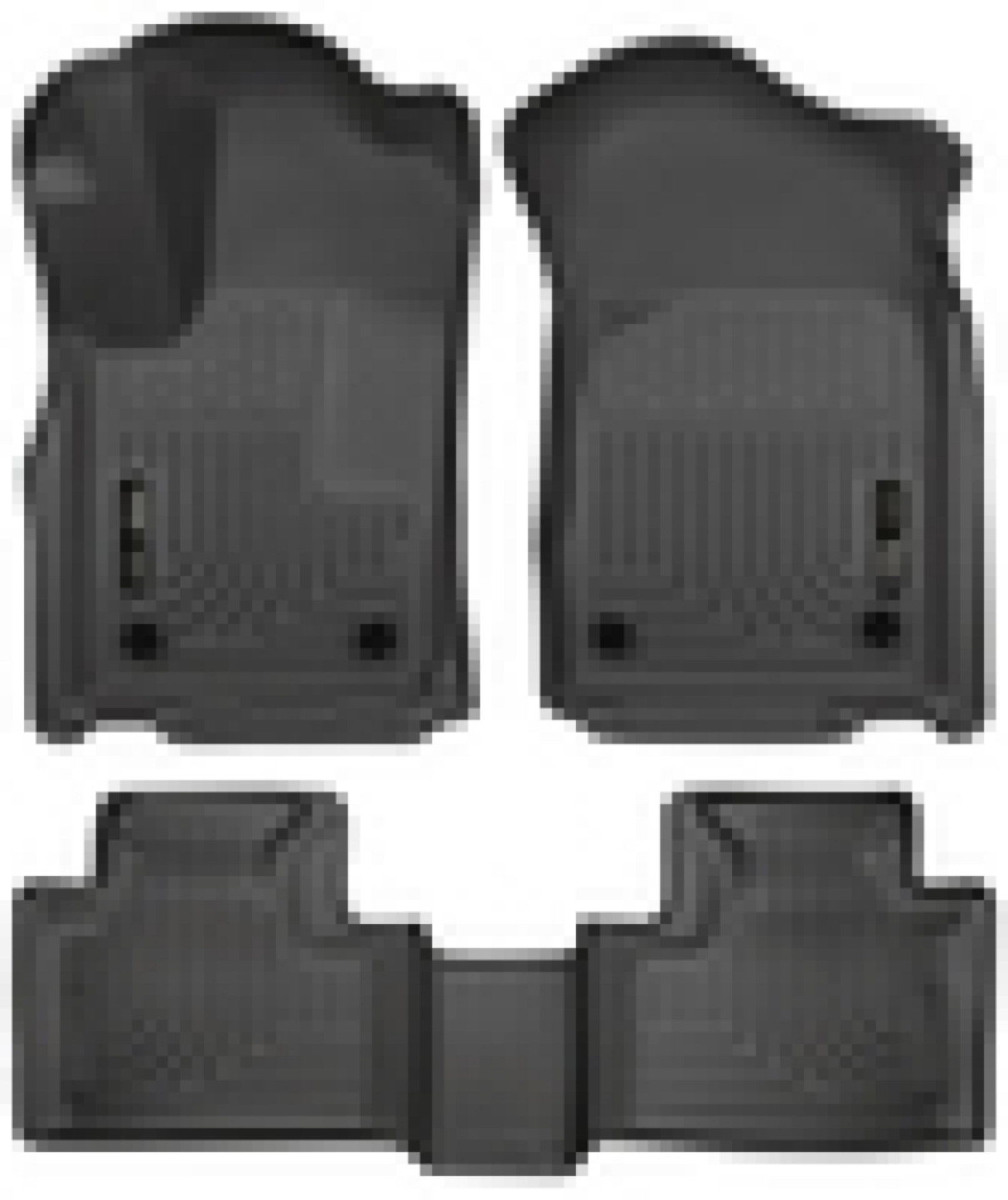 Picture of Husky Liners 16-22 Dodge Durango Weatherbeater Black Front & 2nd Seat Floor Liners