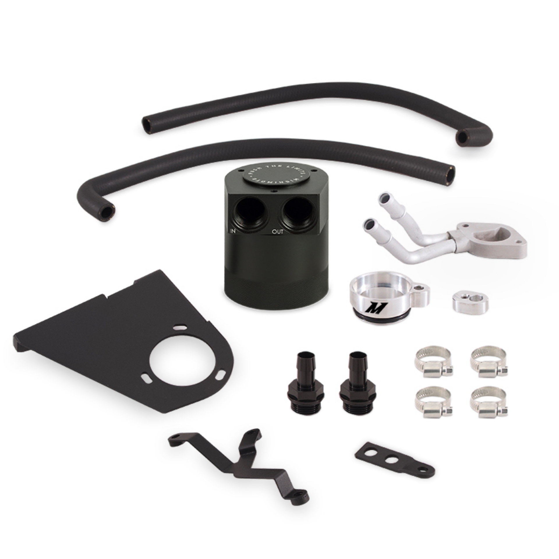 Picture of Mishimoto 2017+ Ford 6-7L Powerstroke Baffled Oil Catch Can Kit