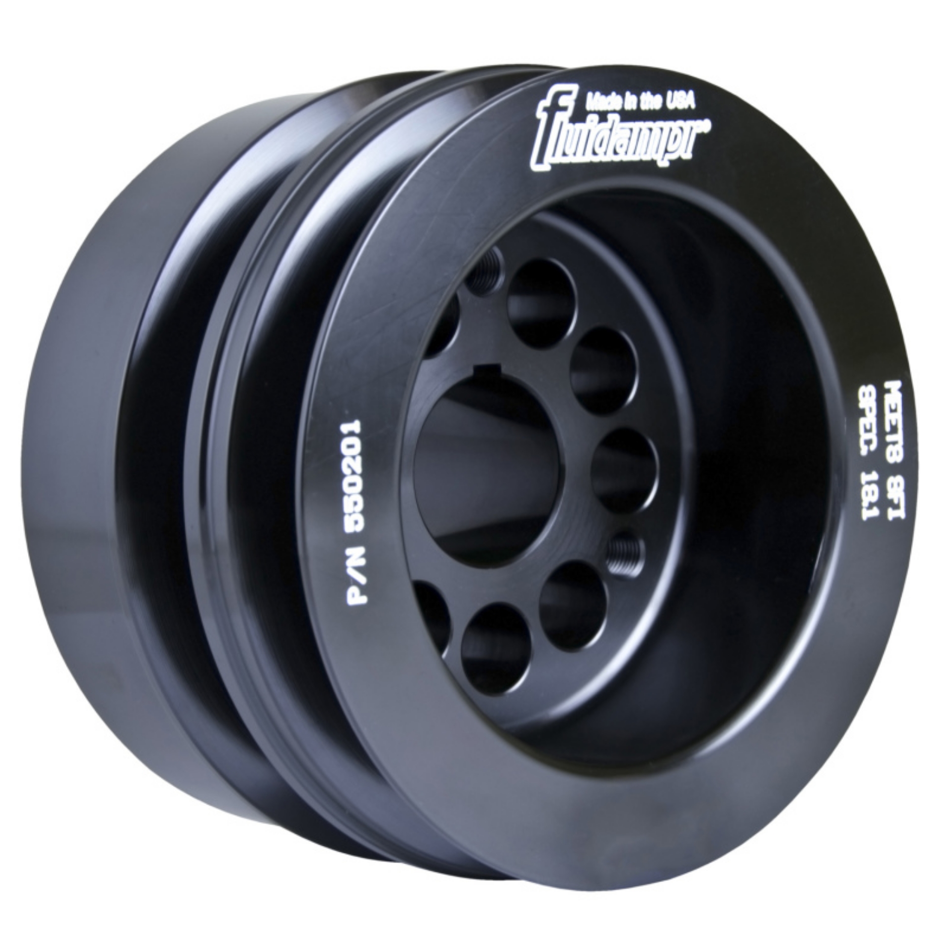 Picture of Fluidampr Ford 8BA Flat Head Wide Belt Harmonic Balancer - Ford Flathead V8 w- Wide Belt Pulley